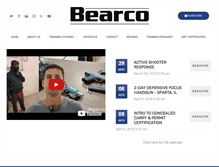 Tablet Screenshot of bearcotraining.com